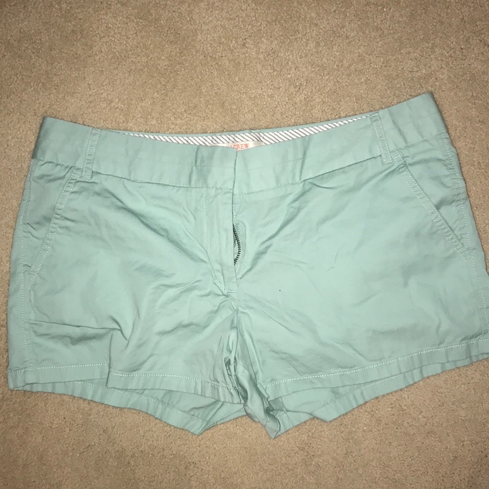 J. Cree Robins Egg green shorts